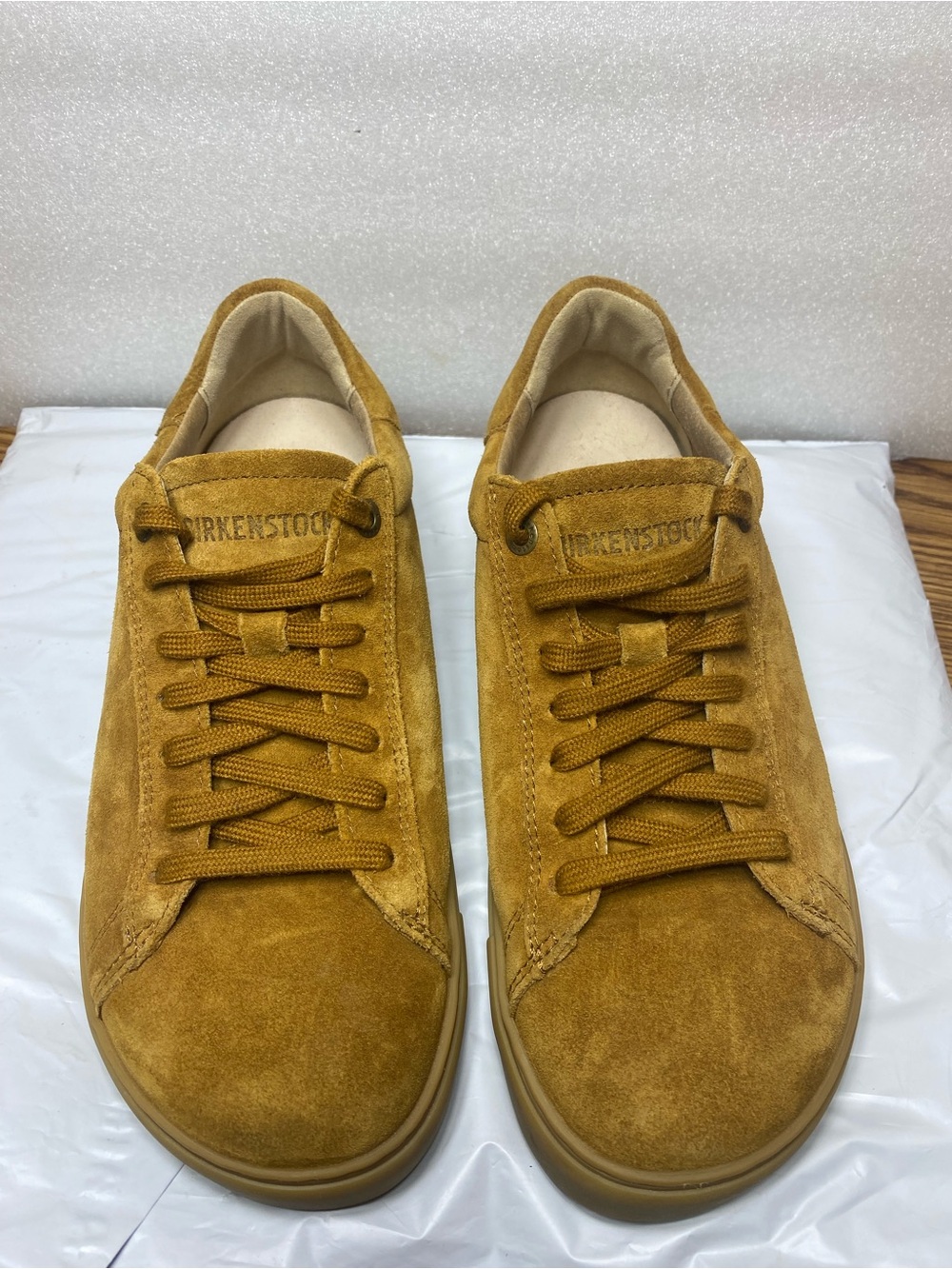 Birkenstock Bend Low Womens Size 39 US 8 Shoes Tan Suede Leather Casual Sneakers